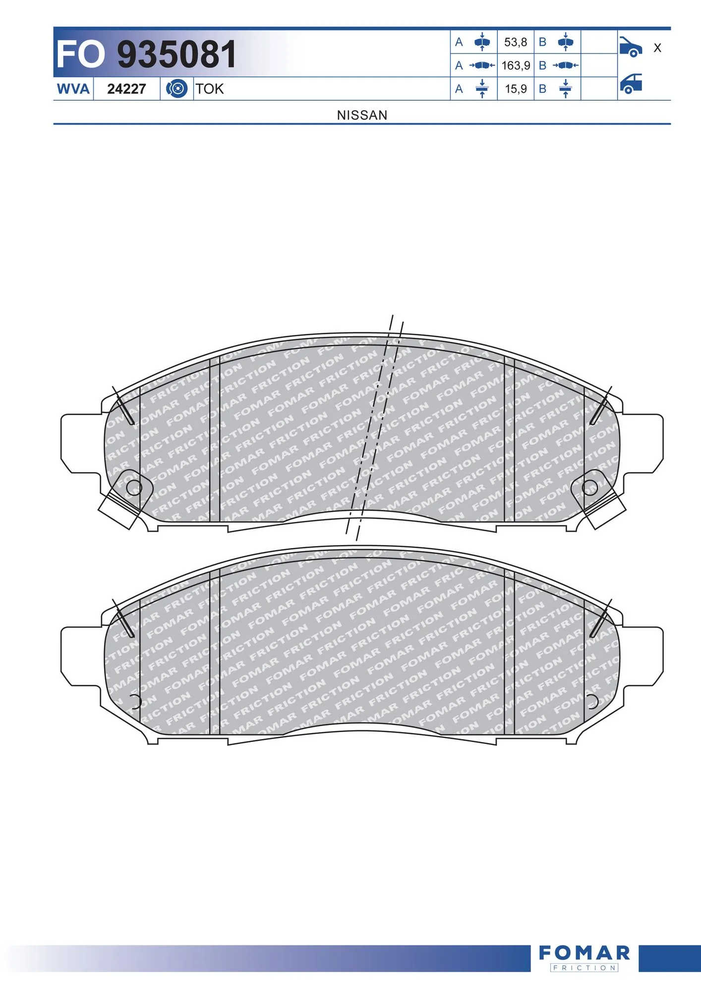 Brake Pad Set, disc brake